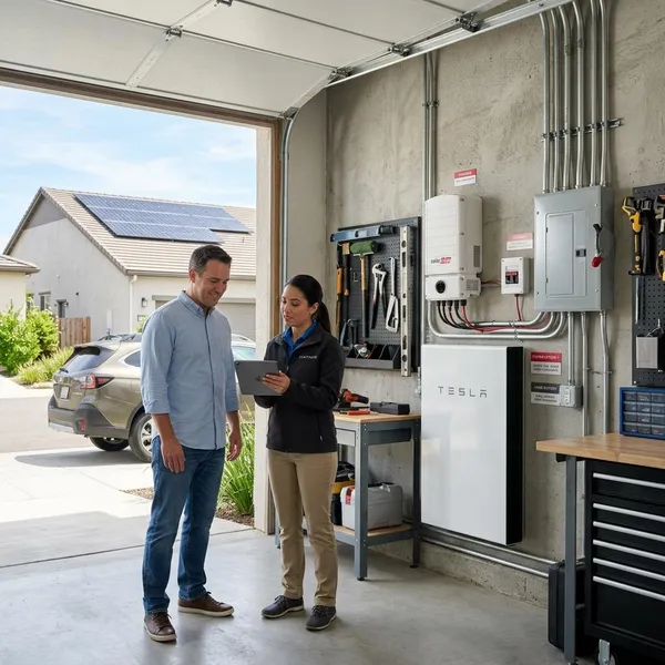 What solar setup works with a 15kWh battery?