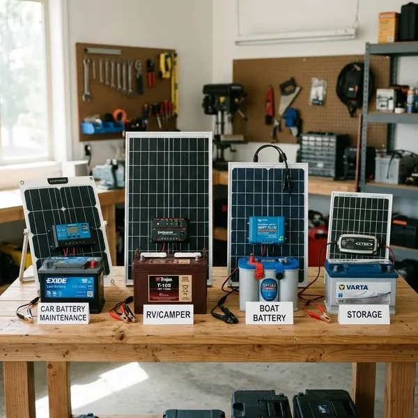 How do you choose a 12V solar battery charger?