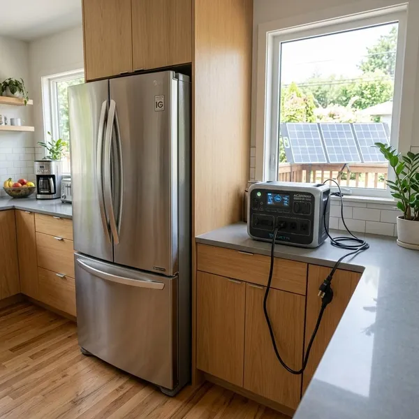 What size solar generator do you need for a refrigerator?