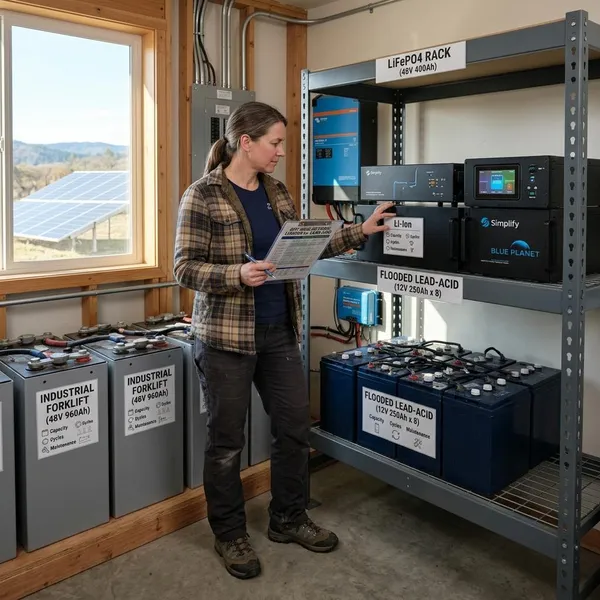 Which battery types work for off-grid solar?