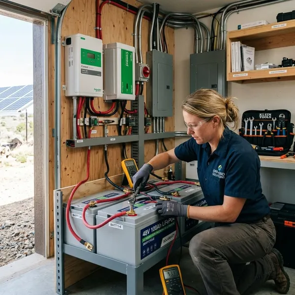 What should you check before buying an off-grid battery?