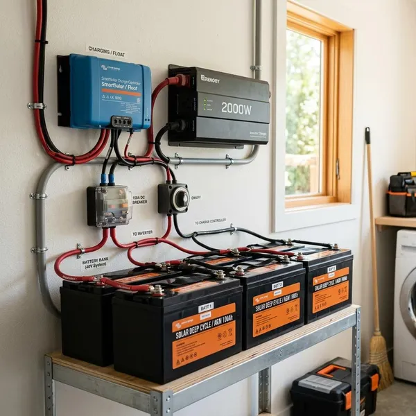 How does temperature affect solar batteries?
