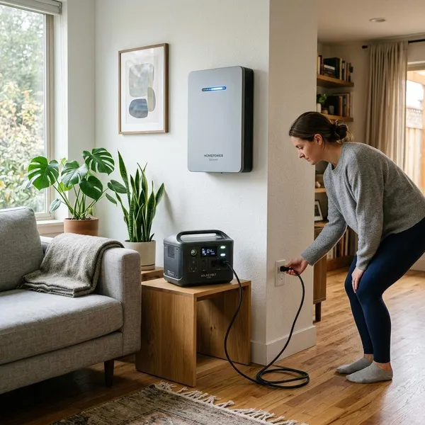 What can a home battery backup run?