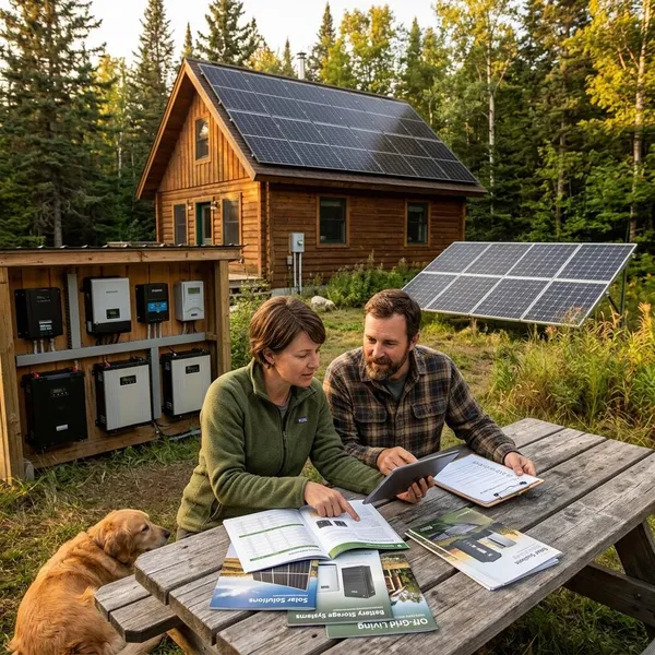 What is included in an off-grid solar package?