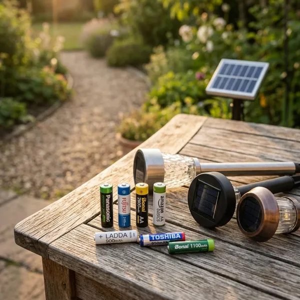 What are the best rechargeable batteries for solar lights?