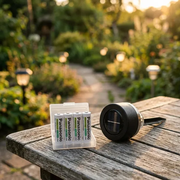 How do you replace solar light batteries?