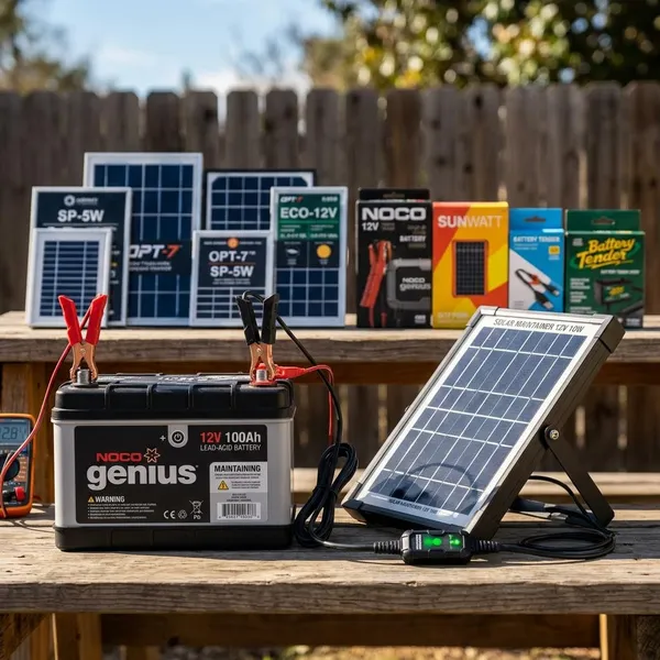best solar battery trickle charger maintainer
