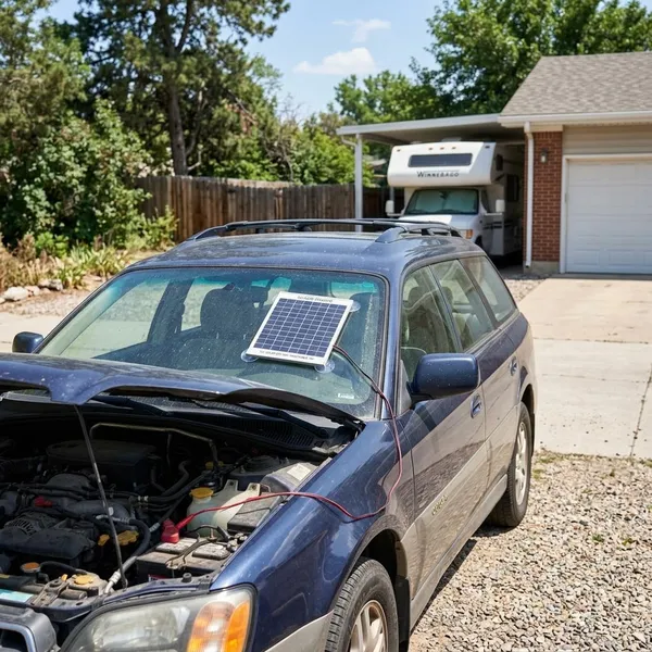 How does a solar battery maintainer work?