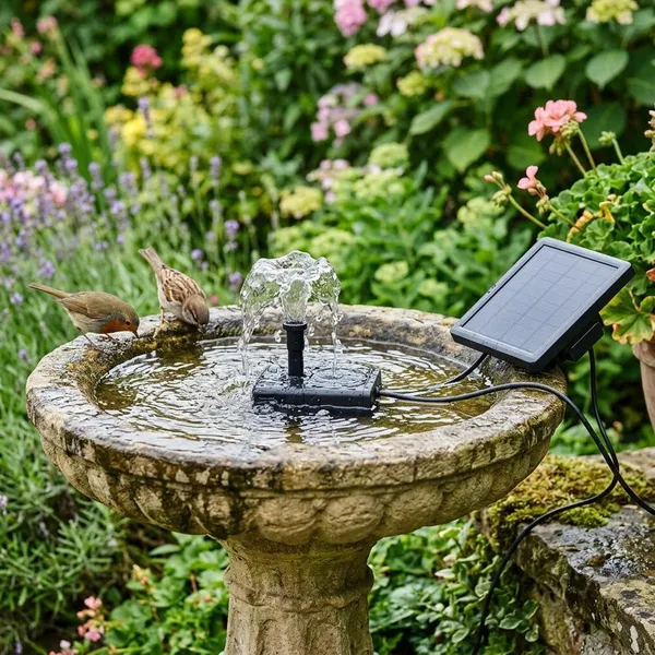 best solar water fountain pump with battery backup
