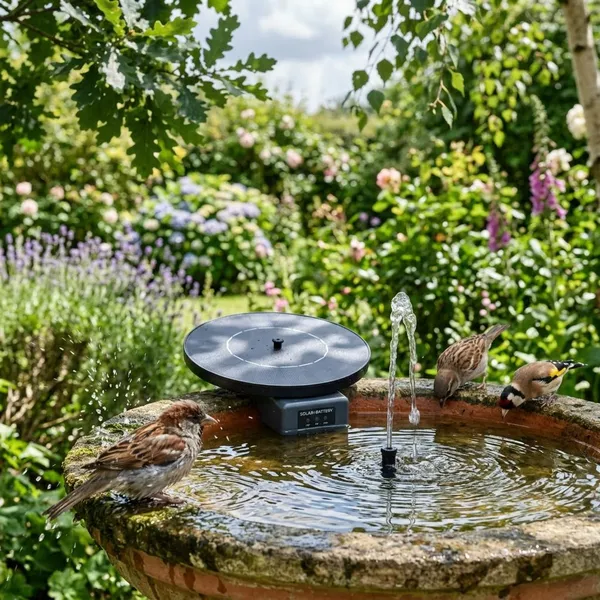 What is the best solar water fountain pump with battery backup?