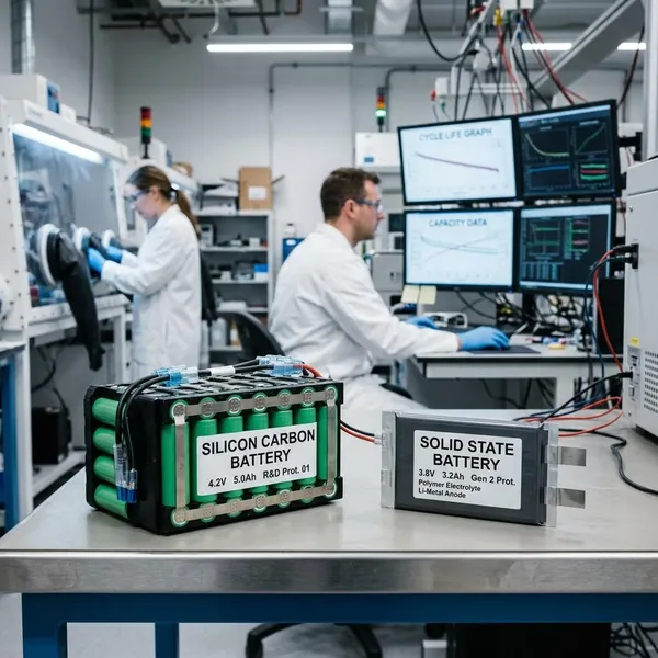 How do silicon-carbon and solid-state batteries compare in safety?